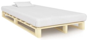 Estrutura de cama em paletes pinho maciço 120x200 cm