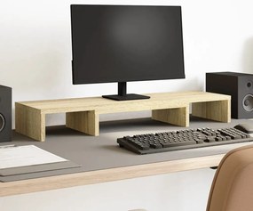 vidaXL Suporte p/ monitor ajustável derivados madeira carvalho sonoma