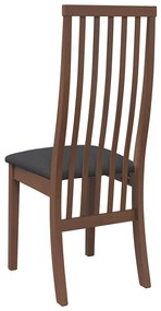 Cadeiras de jantar com almofadões 2 pcs madeira maciça castanho