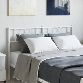 Cabeceira de cama 160 cm metal branco