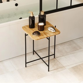 Mesa de Centro Shb-005 – Preto Natural – 46x56x46 cm | Tribo Home