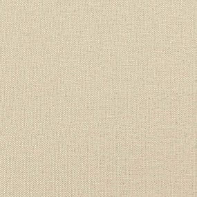 Cadeiras de jantar 2 pcs tecido cor creme