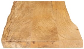 Tampo de mesa c/ borda viva 100x40x3,8 cm mangueira maciça