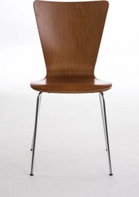 Conjunto de 2 cadeiras cozinha e jantar Aaron 43 x 84 x 50 cm Castanho