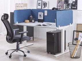 Painel divisor de secretária azul 80 x 40 cm WALLY Beliani