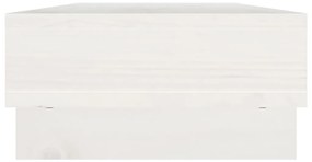 Suporte para monitor 60x27x14 cm madeira de pinho maciça branco