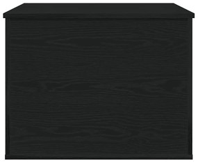 Caixa de Armazenamento vidaXL com Tampa Madeira Negra 60x42x46 cm Made
