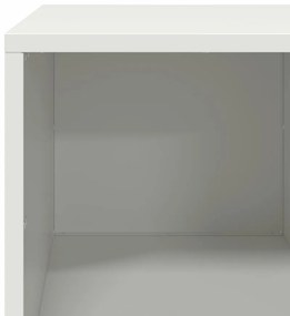 Mesa de centro 101,5x50x43,5 cm aço laminado a frio branco