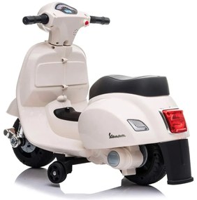 Vespa Mini eletrica Crianças 6V 12 meses a 3 anos Branca