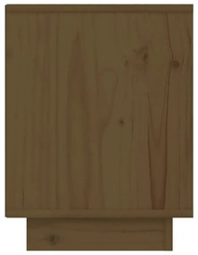 Mesa de cabeceira 40x30x40 cm pinho maciço castanho mel