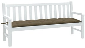 Almofadão banco jardim 180x50x7 cm mesclado tecido cinza-acas.