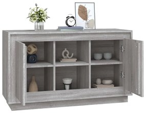 Aparador 102x35x60 cm derivados de madeira cinzento sonoma