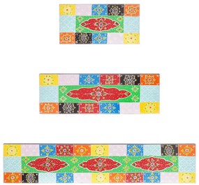Conjunto de 3 Prateleiras de Parede 100x20x6 cm Madeira Sólida Manga