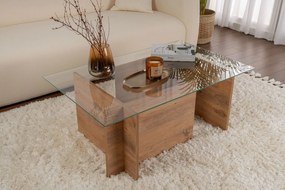 Mesa de Café Vetrino - Pinho Atlântico - 105x40x65cm