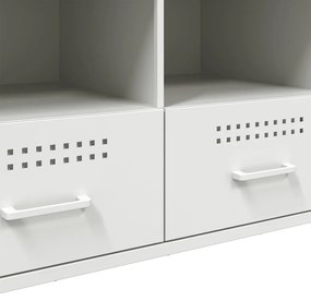 Móvel de TV 100,5x39x50,5 cm aço branco