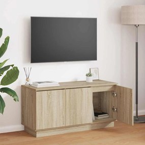 Cabinet de TV Carvalho Sonoma 100x38x49 cm Madeira de Engenharia