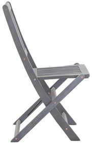 Cadeiras de exterior dobráveis 8 pcs madeira de acácia maciça