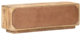 Móvel de TV 120x30x40 cm madeira de mangueira áspera