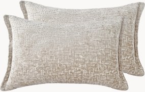 Almofadas em chenille artesanais Orchid, conjunto de 2