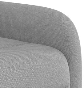 Poltrona elevatória de massagens tecido cinzento-nublado