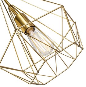 Candeeiro suspenso industrial dourado - Carcass Design,Moderno