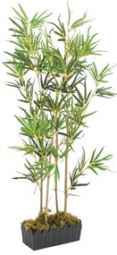 Árvore de bambu artificial 552 folhas 120 cm verde