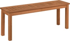 Banco jardim 120 x 30,5 x 47 cm em madeira maciça sem encosto para 2 pessoas, com capacidade para 200 kg, para jardim, pátio ou varanda, acabamento na