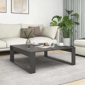 vidaXL Mesa de centro 100x100x35 cm contraplacado cinzento