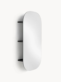 Espelho de parede sem moldura com prateleira Bryan