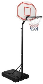 Tabela de basquetebol 237-307 cm polietileno branco