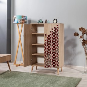 Armário Multiuso Multibox – Carvalho Sonoma – 80x127x36 cm