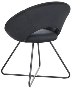 Cadeira em veludo preto RACHEL Beliani
