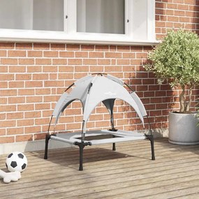 vidaXL Cama para Cachorro Cinza Prateado s Aço
