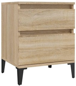 Mesas de cabeceira 2 pcs 40x35x50 cm carvalho sonoma