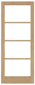 Porta Interior com Vidro "ORKDAL" 83x202x4 cm em Madeira de Pinho