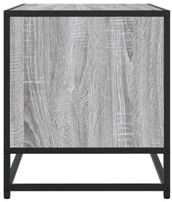 Móvel TV 91x40x46 cm derivados madeira/metal cinzento sonoma