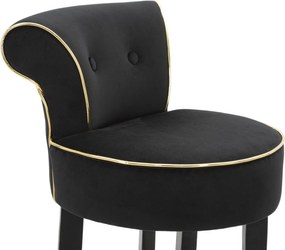 BANCO DE BAR LUXY 46X48X96 CM PRETO