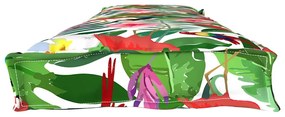 Almofada de Palete para Banco Selva Tropical 180x40x8 cm Tecido Oxford