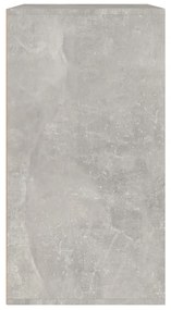 Armário de cosmética 80x40x75 cm madeira Concreto Cinza