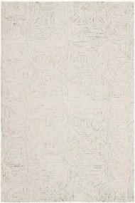 Tapete em lã artesanal de pelo curto Delyth