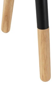 Conjunto de candeeiro de mesa e de pé com abajur preto - Pip