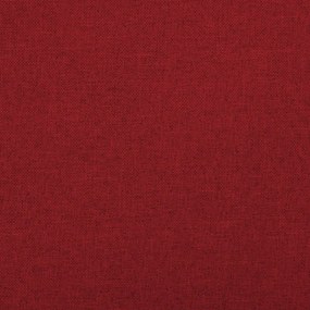 Banco arrumação dobrável 76x38x38 cm linho falso vermelho-tinto