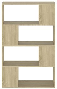 Estante/divisória 80x24x124,5 cm contraplacado carvalho sonoma