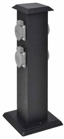 Pilar de Tomadas de Energia para Jardim Preto
