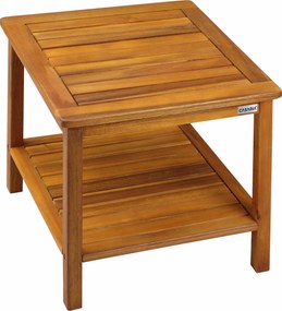 Mesa Jardim auxiliar Washington em madeira de acácia 45x45x45cm Castanha