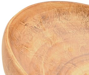 Lavatório de bancada oval 59x40x15 cm cerâmica castanho