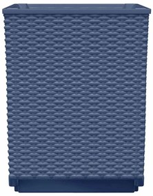 Vasos/floreiras 2 pcs 30x30x37 cm polipropileno cinzento azul