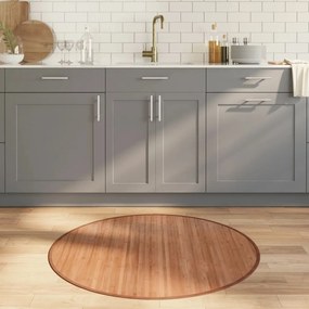 vidaXL Tapete redondo 100 cm bambu natural