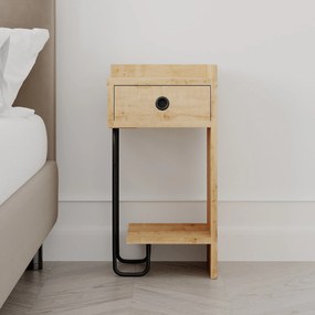 Mesa de Cabeceira Sirius Right – Carvalho – 32x61x30 cm