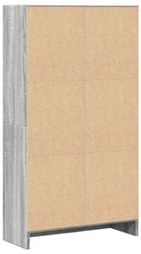 Estante 60x24x109 cm derivados de madeira cinzento sonoma